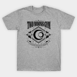 Two Moons Gym - Black T-Shirt